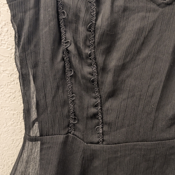 Royal Bones Black Lace Midi Dress - Picture 3 of 12